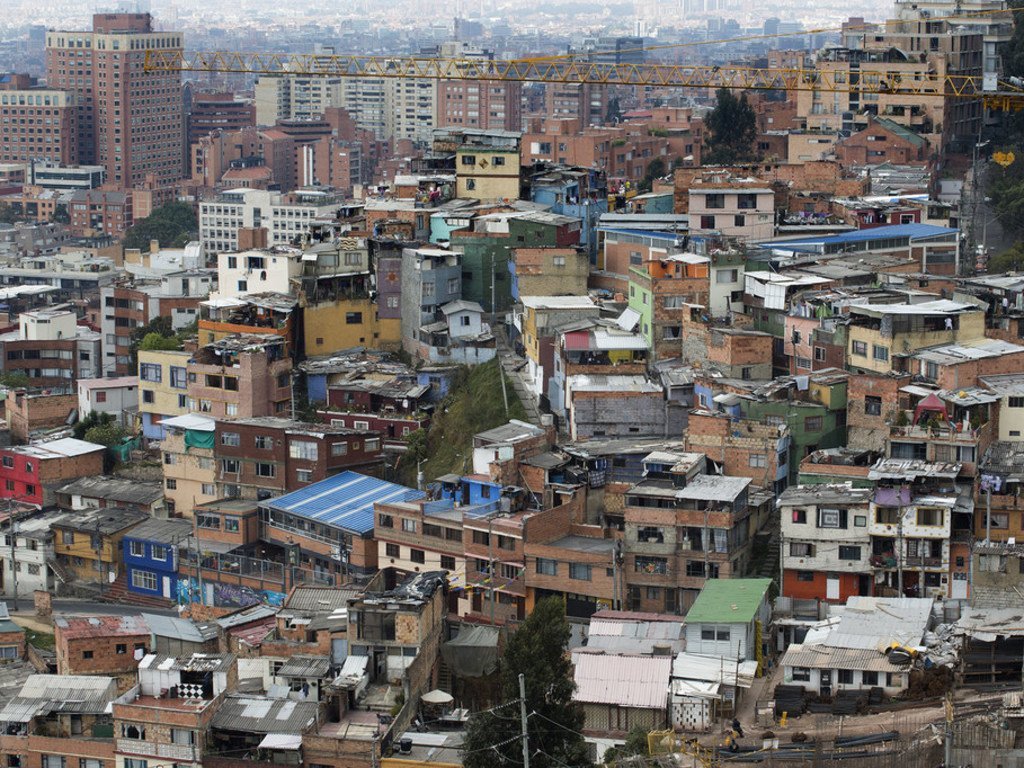 哥伦比亚首都波哥大市景。