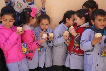 WFP) launches school meals programme, which supports both Lebanese and Syrian children attending public primary schools across Lebanon.