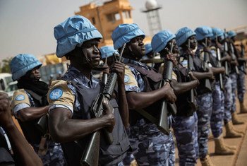 Des casques bleus à Menaka, au Mali.