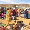 Des personnes déplacées à Sortoni, dans le Darfour du Nord, au Soudan, ont fui leur maison et trouvé refuge près du site de l’Opération de l’Union africaine et des Nations Unies au Darfour (MINUAD), en raison des affrontements en cours entre les mouvements armés et les forces gouvernementales dans la région de Jebel Marra. Photo : La MINUAD