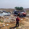 طفل في تجمع اللاجئين البدوي أم الخير في تلال الخليل الجنوبية حيث يتم هدم المنازل من قبل السلطات الإسرائيلية. المصدر: الأونروا
