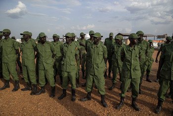 Some members of the Sudan People’s Liberation Army in Opposition (SPLA-IO) prepare to return to Juba, capital of South Sudan.