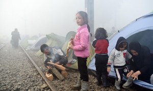 Child refugees in Greece. (file)