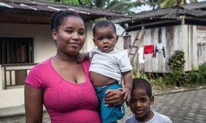 Familia de afrodescendientes en Colombia