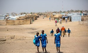 Nigerian refugee children at the Minawao refugee camp in Northern Cameroon.