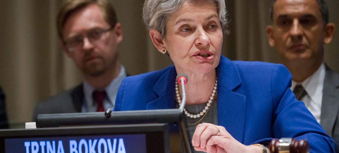 Irina Bokova, Directora General de la UNESCO. Foto ONU/Manuel Elias