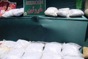 Saisie d'héroïne en Iran. Photo : ONUDC