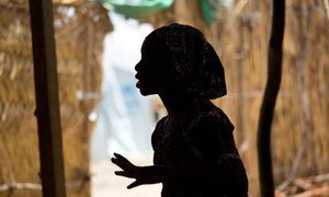 This 15 year-old Nigerian girl at the Minawao refugee camp in northern Cameroon had been abducted by Boko Haram in 2014 and spent four months in captivity. (file)