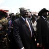 President Salva Kiir of South Sudan (right) and Riek Machar.