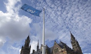 A view of the Peace Palace, seat of the International Court of Justice (ICJ) in The Hague, Netherlands, 2005