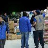 Suministros alimentarios del PMA para los damnificados por el terremoto en Ecuador. Foto: PMA