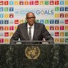 Sustainable Development Goals (SDGs) Advocate Forest Whitaker, addresses the General Assembly High-level Thematic Debate on Achieving the SDGs.