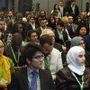 Environ 150 représentants de la jeunesse participent au Forum mondial de l'Alliance des civilisations des Nations Unies (UNAOC)à Bakou, en Azerbaïdjan en avril 2016. Photo Masayoshi Suga/ONU