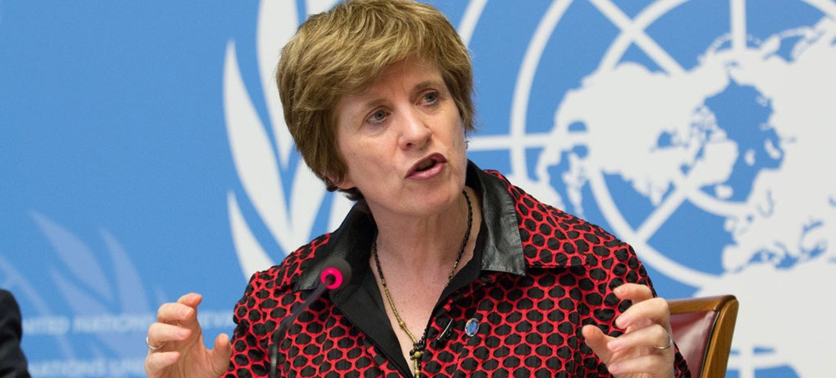 La Haut-Commissaire adjointe des Nations Unies aux droits de l'homme, Kate Gilmore. Photo ONU/Elma Okic