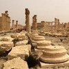 Zona destruida de Palmira, Patrimonio Mundial de la Humanidad, en Siria. Foto: UNESCO