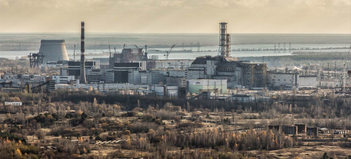 The Chernobyl nuclear complex.