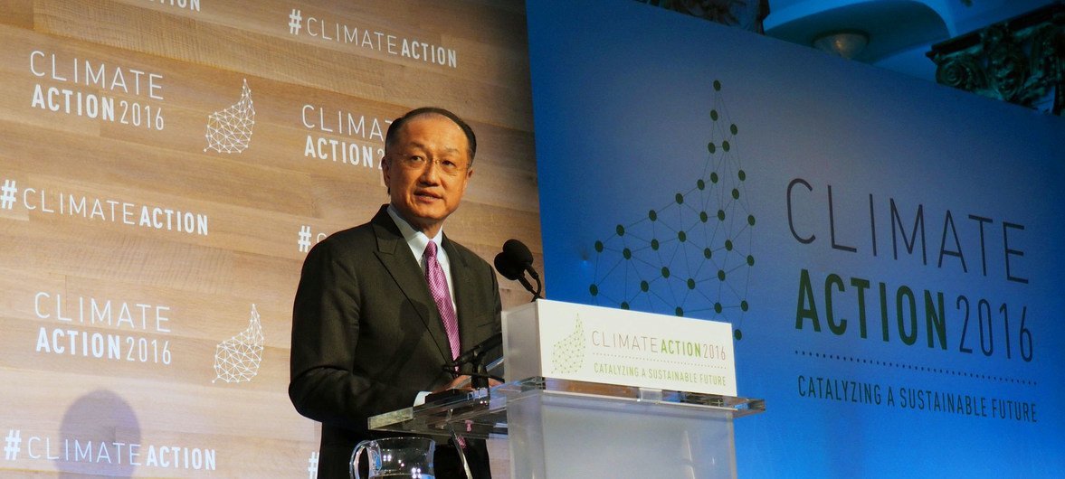 President of the World Bank Group, Jim Yong Kim, addresses the Climate Action Summit 2016 in Washington D.C. Photo: World Bank