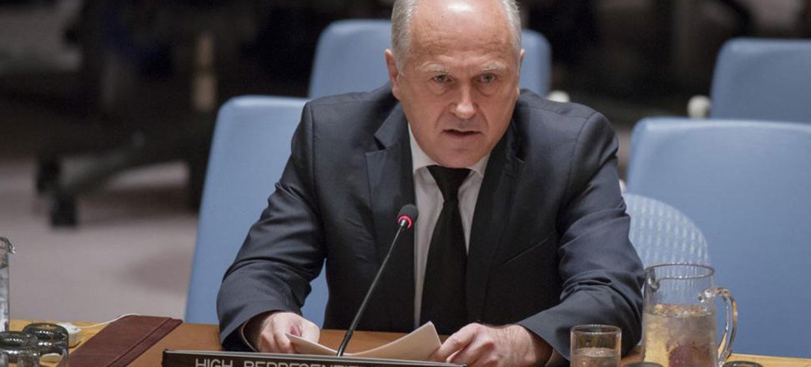 High Representative for Bosnia and Herzegovina Valentin Inzko addresses the Security Council.