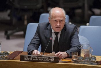High Representative for Bosnia and Herzegovina Valentin Inzko addresses the Security Council.