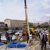 WHO installing a new water pump to solve the water shortage problems in Al-Thawra Public Hospital in Sana’a, Yemen.