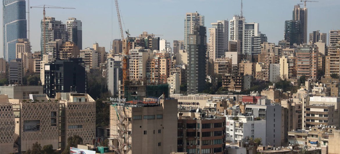 La ville de Beyrouth, au Liban. 
