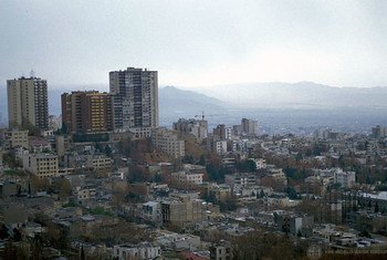 Urban cityscape, Iran.