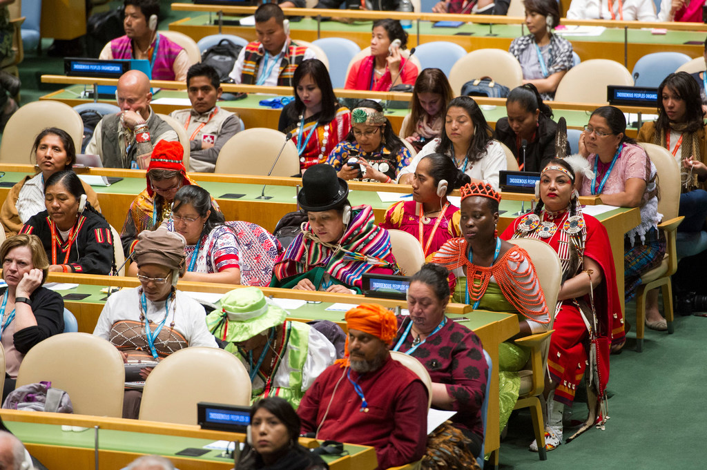 Participantes en la inauguración de la décimo quinta sesión del Foro Permanente de las Naciones Unidas sobre Cuestiones Indígenas. Foto Archivo: ONU/ Rick Bajornas