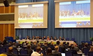 Opening of the 25th Session of the Commission on Crime Prevention and Criminal Justice in Vienna, Austria.
