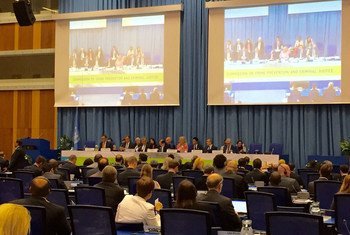 Opening of the 25th Session of the Commission on Crime Prevention and Criminal Justice in Vienna, Austria.