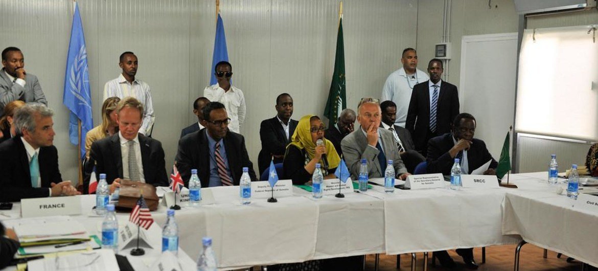 UN Security Council members visit Somalia.
