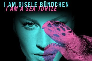 UNEP Goodwill Ambassador Gisele Bündchen taking part in the #Wildforlife campaign.