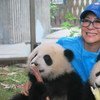 Qiqi y Diandian, embajadores panda del PNUD. Foto de archivo: PNUD