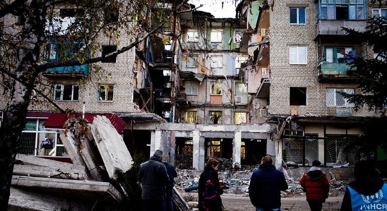 El conflicto en el este de Ucrania ha tenido una fuerte repercusión sobre los civiles.