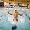 Le nageur syrien Rami Anis s’entraine pour les Jeux Olympiques de 2016 à Rio, dans une piscine à Gand, en Belgique. Photo : HCR / Gordon Welters