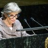 Marta Santos Pais addresses the high-level meeting of the General Assembly on the occasion of the anniversary of the adoption of the Convention on the Rights of the Child.