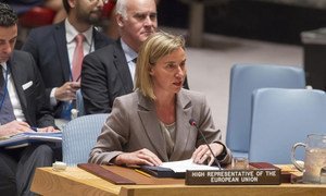Federica Mogherini, European Union High Representative for Foreign Affairs and Security Policy, addresses the Security Council.