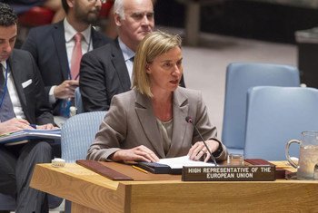 Federica Mogherini, European Union High Representative for Foreign Affairs and Security Policy, addresses the Security Council.