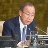 Ban Ki-moon en la Asamblea General de la ONU. Foto de archivo: ONU/Rick Bajornas