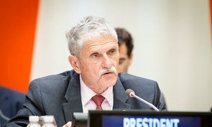 President of the General Assembly, Mogens Lykketoft, opens an informal meeting of the plenary to hear a briefing on the situation in Syria.