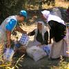 Unicef distributing water and hygiene items to Yazidi IDPs who crossed from Syria into Kurdistan, Iraq.