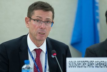 Assistant Secretary-General for Human Rights Ivan Šimonović addresses the 32nd session of the Human Right Council in Geneva.