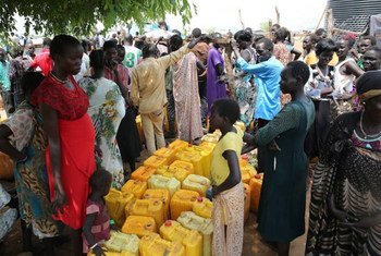 On 14 July 2016, UNICEF using eight tankers, delivered 100,000 litres of water to IDPs in Juba, South Sudan.