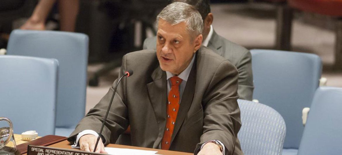 Ján Kubiš, Special Representative the Secretary-General and Head of the UN Assistance Mission for Iraq (UNAMI), briefs the Security Council.