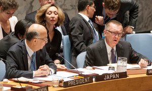 Le Secrétaire général adjoint des Nations Unies aux affaires politiques, Jeffrey Feltman (à droite), lors d’une réunion du Conseil de sécurité de l'ONU (juillet 2016). Photo : ONU / Loey Felipe