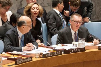 Le Secrétaire général adjoint des Nations Unies aux affaires politiques, Jeffrey Feltman (à droite), lors d’une réunion du Conseil de sécurité de l'ONU (juillet 2016). Photo : ONU / Loey Felipe