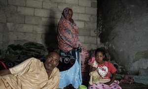 Abd Al Ali, his wife, Masouda, and his 6-year-old daughter, Nour, live on the outskirts of Tripoli, Libya. His family survives with help from their neighbours. Abd Al Ali, who has two wives and 16 children, has a disability and diabetes and is unable to work.