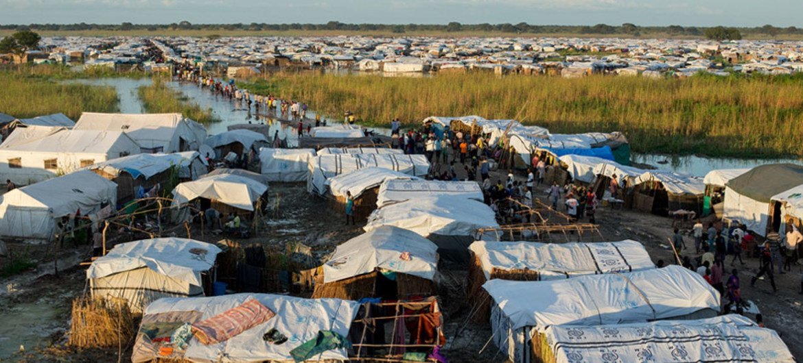 The Protection of Civilians (PoC) site near Bentiu, South Sudan, houses thousands of displaced persons (IDPs) seeking shelter from armed conflict in the area. (file)