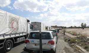 Aid convoy heads to Douma, Syria