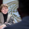 联合国应对性剥削和虐待特别协调员卢特接受联合国新闻中心采访。联合国图片/Mark Garten