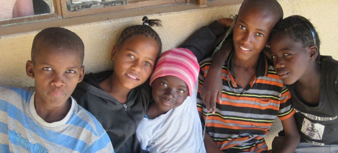 Young Children at the ELCRN hostel in Otjimbingwe, Namibia.